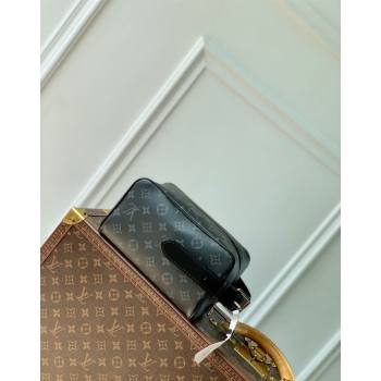 Louis Vuitton Locker Dopp Kit Bag in Black Monogram Eclipse Canvas 2024 M83113 (KI-240716062)