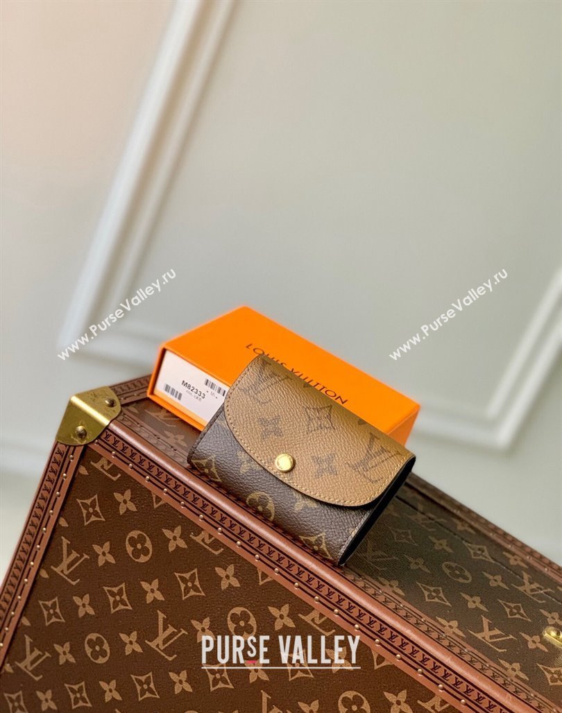 Louis Vuitton Rosalie Coin Purse Wallet in Monogram/Reverse Canvas M82333 2024 (KI-240717023)