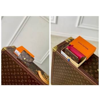 Louis Vuitton Rosalie Coin Purse Wallet in Monogram Canvas/Fuchsia Pink M41939 2024 (KI-240717024)