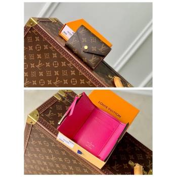 Louis Vuitton Victorine Wallet in Monogram Canvas/Fuchsia Pink M41938 2024 (KI-240717029)