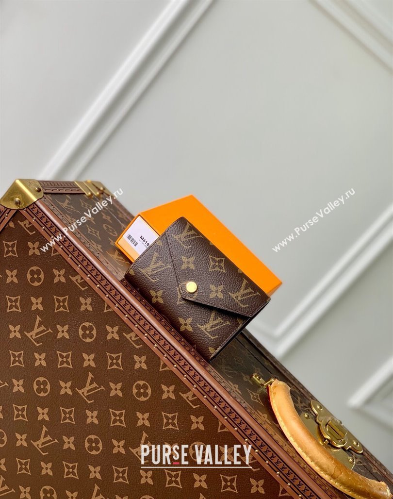 Louis Vuitton Victorine Wallet in Monogram Canvas/Burgundy M41938 2024 (KI-240717030)