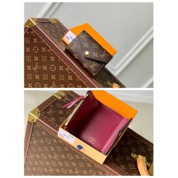 Louis Vuitton Victorine Wallet in Monogram Canvas/Burgundy M41938 2024 (KI-240717030)