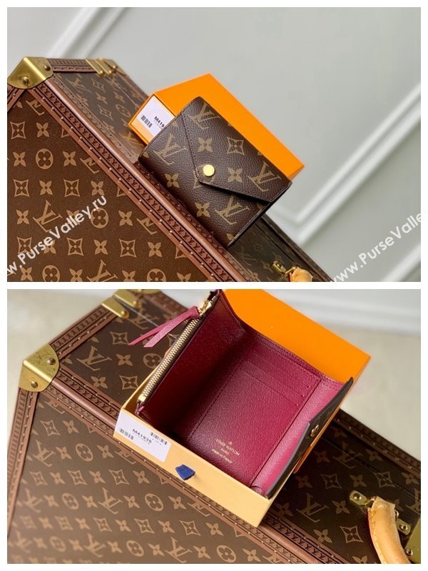 Louis Vuitton Victorine Wallet in Monogram Canvas/Burgundy M41938 2024 (KI-240717030)