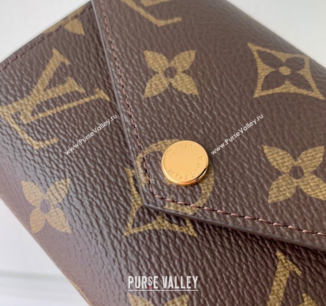 Louis Vuitton Victorine Wallet in Monogram Canvas/Burgundy M41938 2024 (KI-240717030)