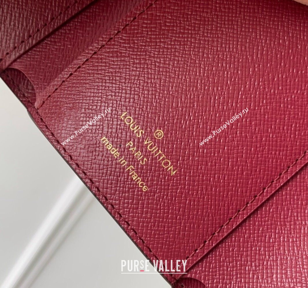 Louis Vuitton Victorine Wallet in Monogram Canvas/Burgundy M41938 2024 (KI-240717030)