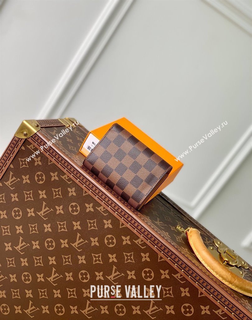 Louis Vuitton Victorine Wallet in Damier Ebene Canvas/Light Pink N61700 2024 (KI-240717035)