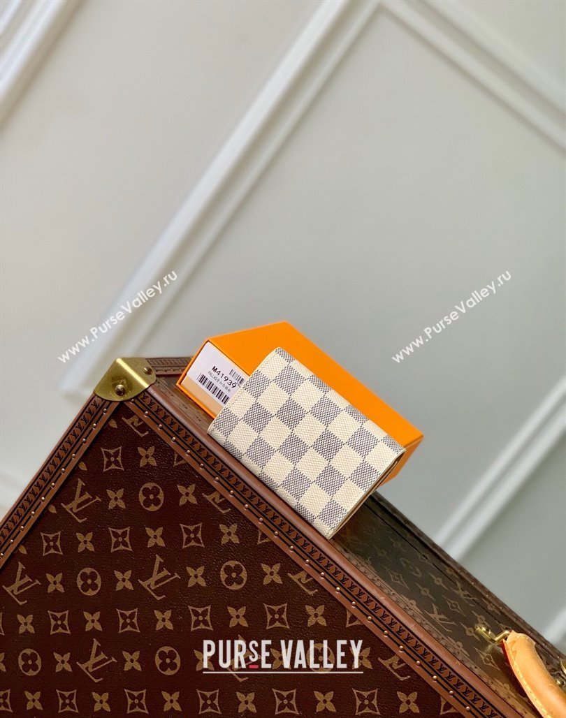 Louis Vuitton Rosalie Coin Purse Wallet in Damier Azur Canvas N61276 2024 (KI-240717037)