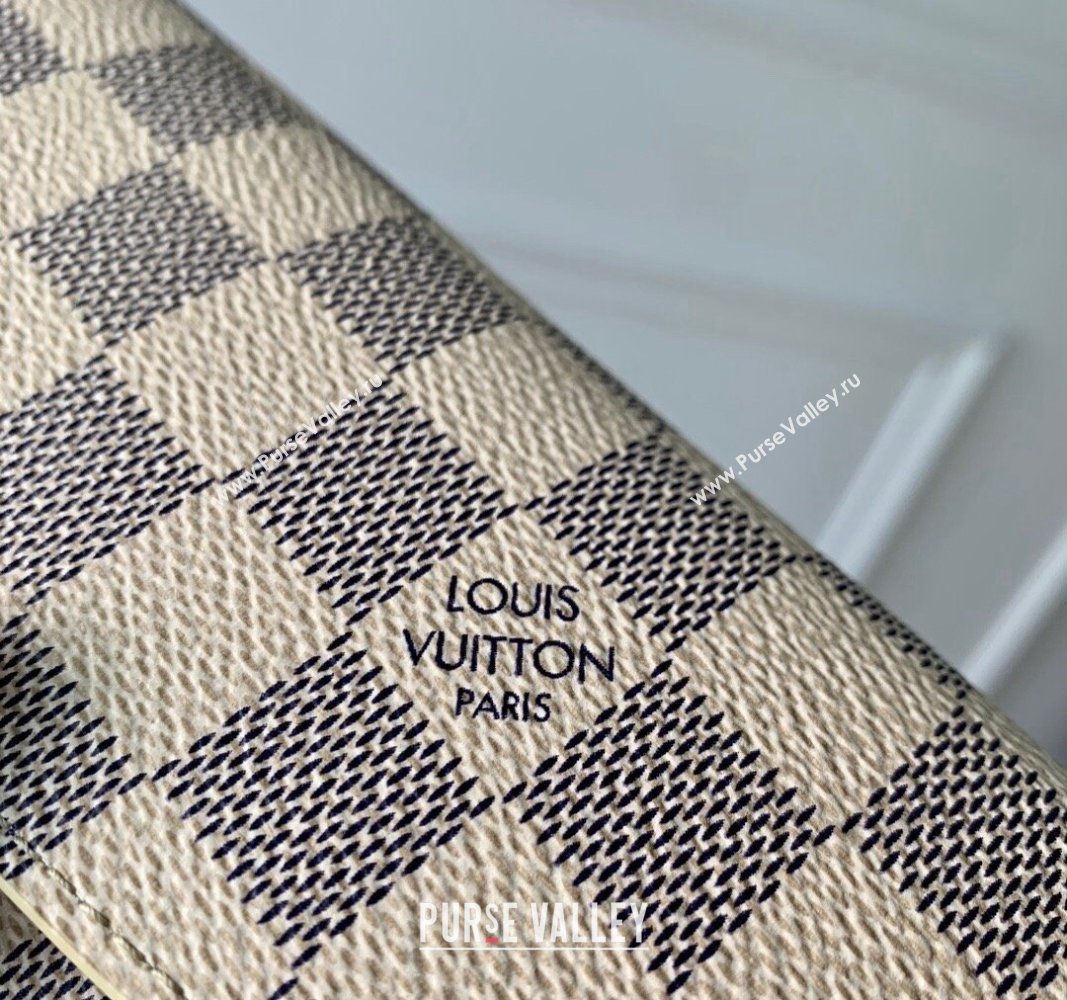 Louis Vuitton Emilie Wallet in Damier Azure Canvas N41625 2024 (KI-240717038)