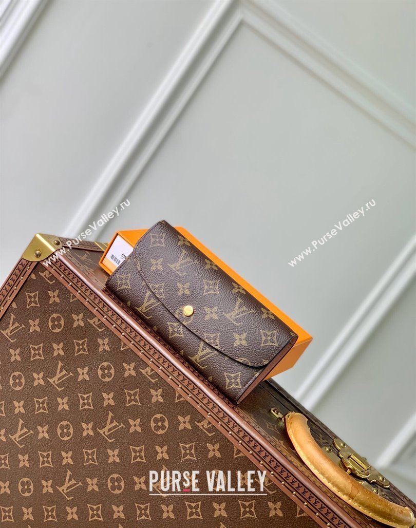 Louis Vuitton Emilie Wallet in Monogram Canvas/Light Pink M61289 2024 (KI-240717040)