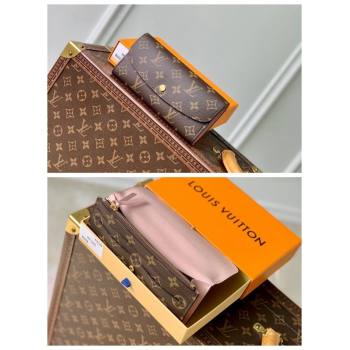 Louis Vuitton Emilie Wallet in Monogram Canvas/Light Pink M61289 2024 (KI-240717040)