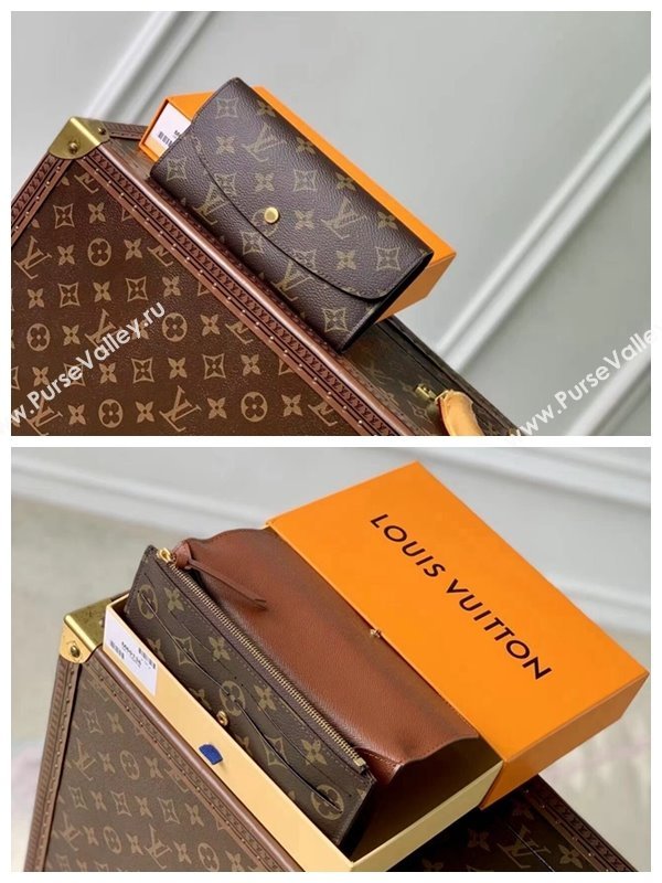 Louis Vuitton Emilie Wallet in Monogram Canvas/Brown M60697 2024 (KI-240717042)