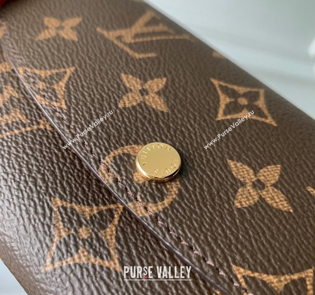 Louis Vuitton Emilie Wallet in Monogram Canvas/Light Pink M61289 2024 (KI-240717040)