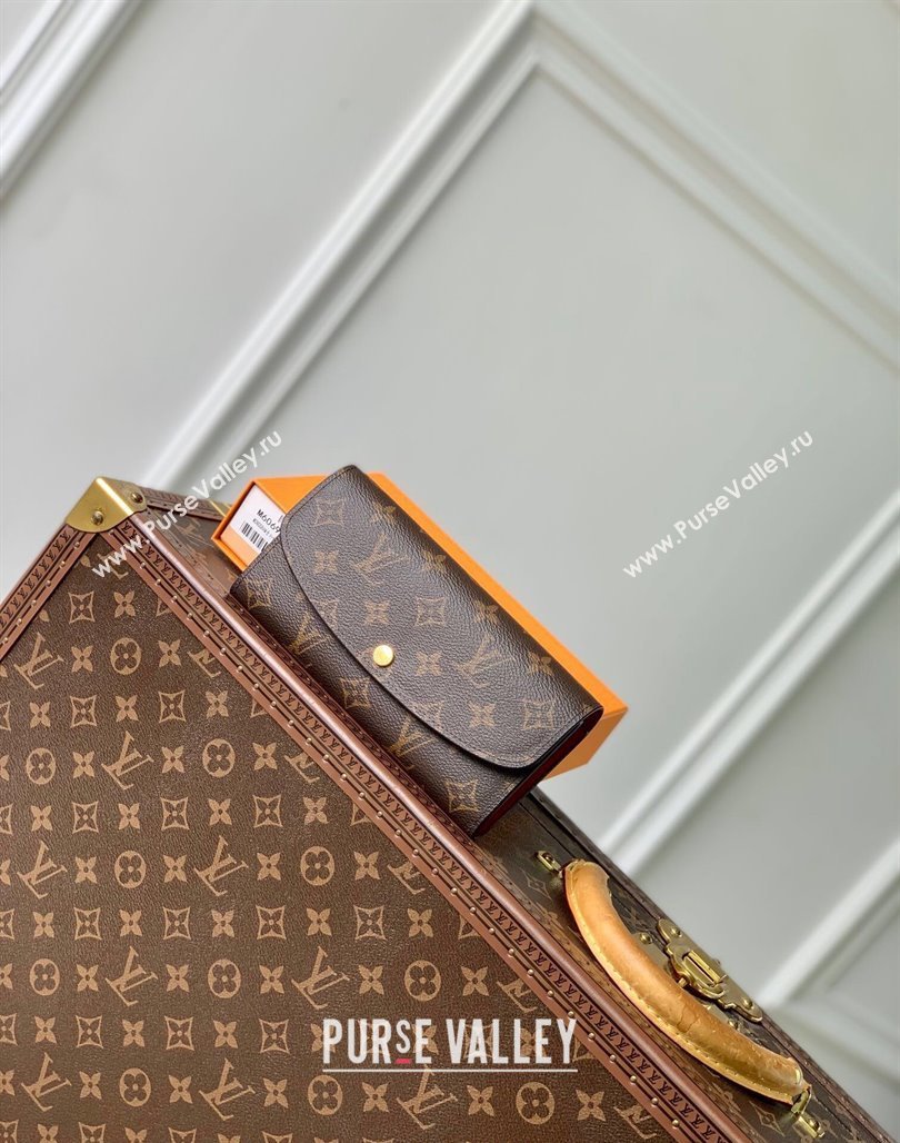 Louis Vuitton Emilie Wallet in Monogram Canvas/Fuchsia M60697 2024 (KI-240717041)