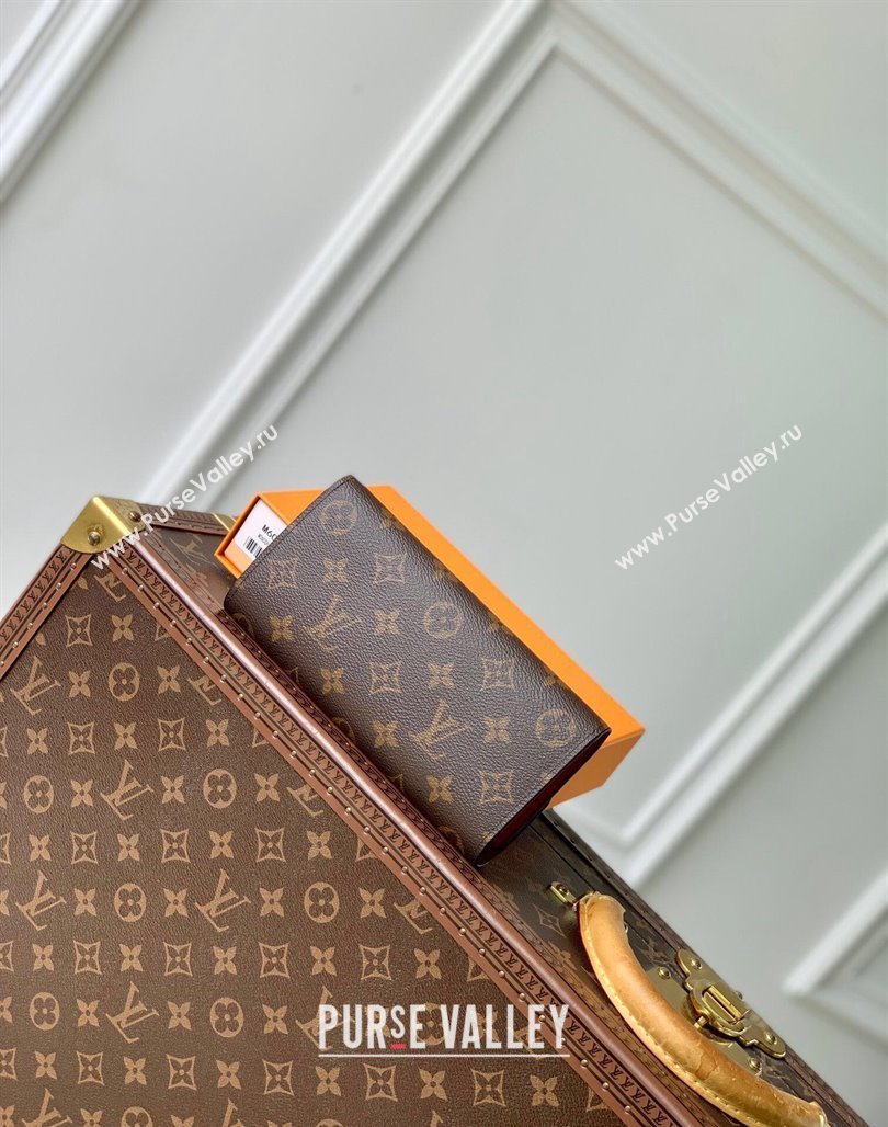 Louis Vuitton Emilie Wallet in Monogram Canvas/Fuchsia M60697 2024 (KI-240717041)