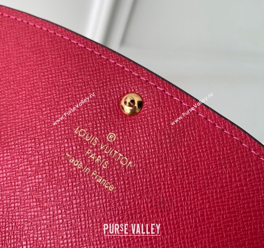 Louis Vuitton Emilie Wallet in Monogram Canvas/Fuchsia M60697 2024 (KI-240717041)