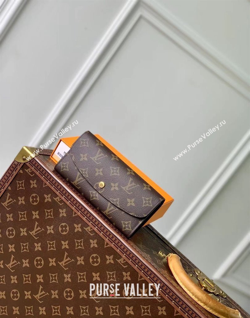 Louis Vuitton Emilie Wallet in Monogram Canvas/Brown M60697 2024 (KI-240717042)