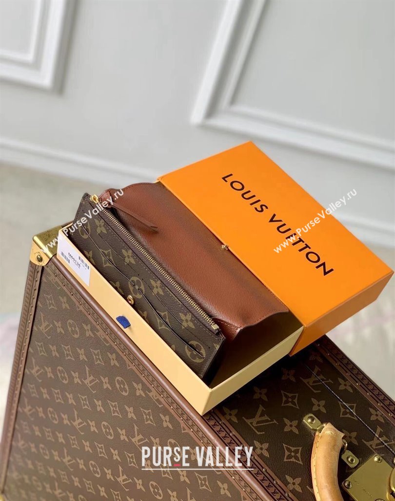 Louis Vuitton Emilie Wallet in Monogram Canvas/Brown M60697 2024 (KI-240717042)