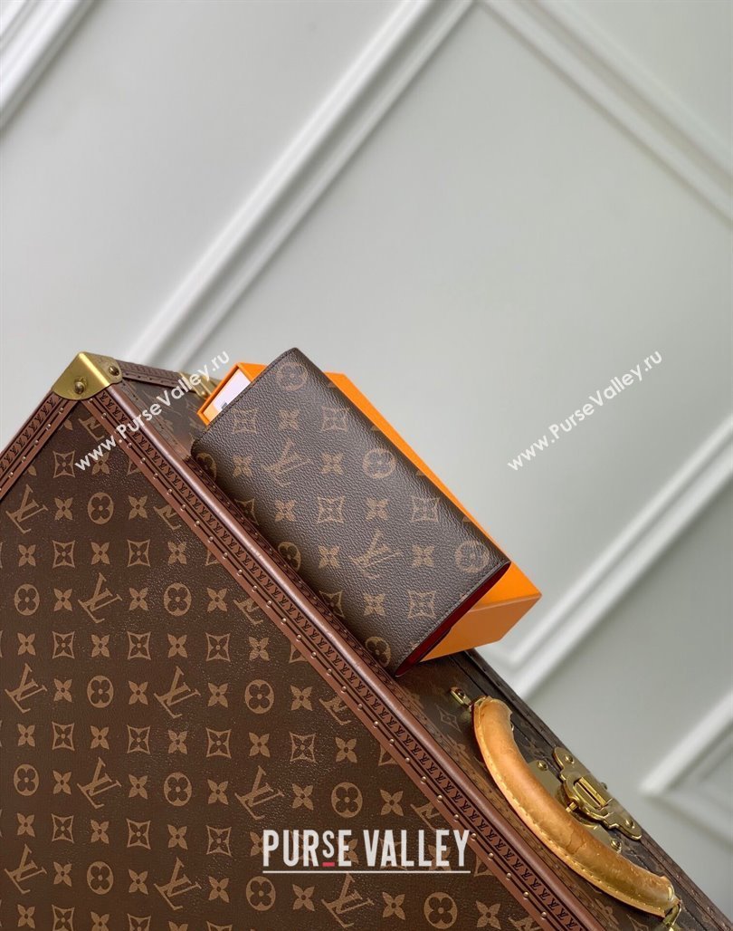 Louis Vuitton Emilie Wallet in Monogram Canvas/Red M60697 2024 (KI-240717043)