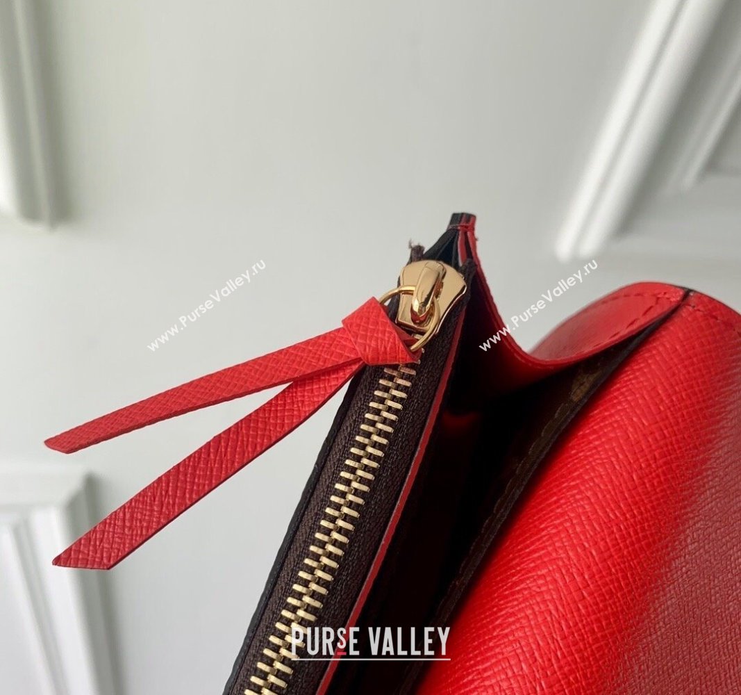 Louis Vuitton Emilie Wallet in Monogram Canvas/Red M60697 2024 (KI-240717043)