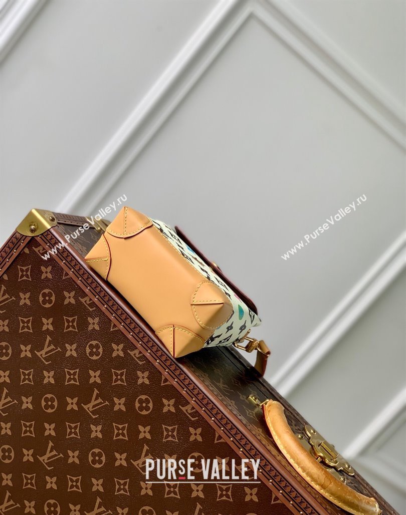 Louis Vuitton Nano Steamer Mini Bag in Monogram Craggy Canvas Vanilla White 2024 M83429 (KI-240716057)