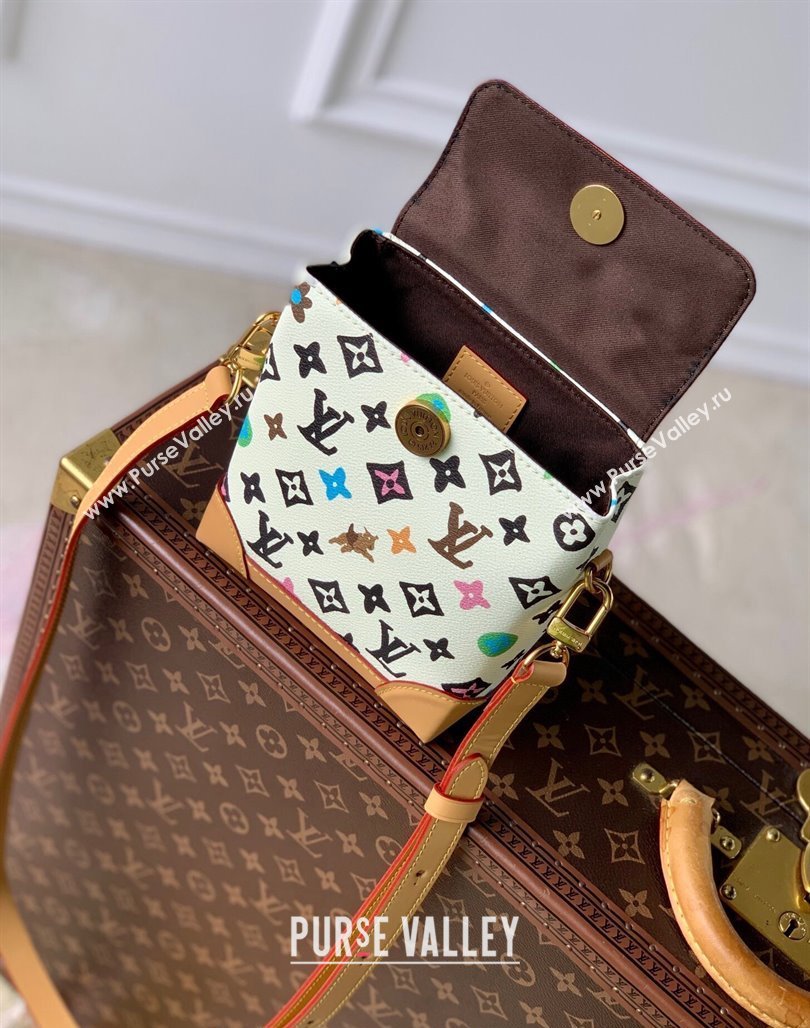 Louis Vuitton Nano Steamer Mini Bag in Monogram Craggy Canvas Vanilla White 2024 M83429 (KI-240716057)