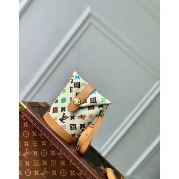 Louis Vuitton Envelope Pouch Mini Bag in Monogram Craggy Canvas Vanilla White 2024 M83344 (KI-240716058)