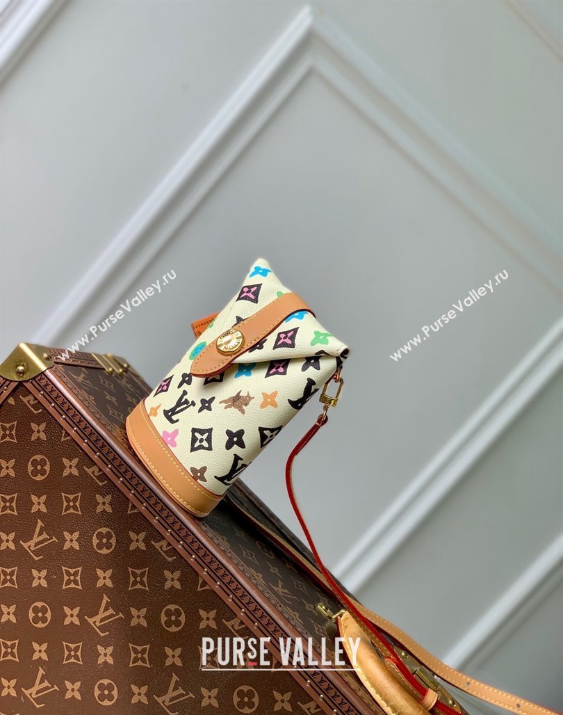 Louis Vuitton Envelope Pouch Mini Bag in Monogram Craggy Canvas Vanilla White 2024 M83344 (KI-240716058)