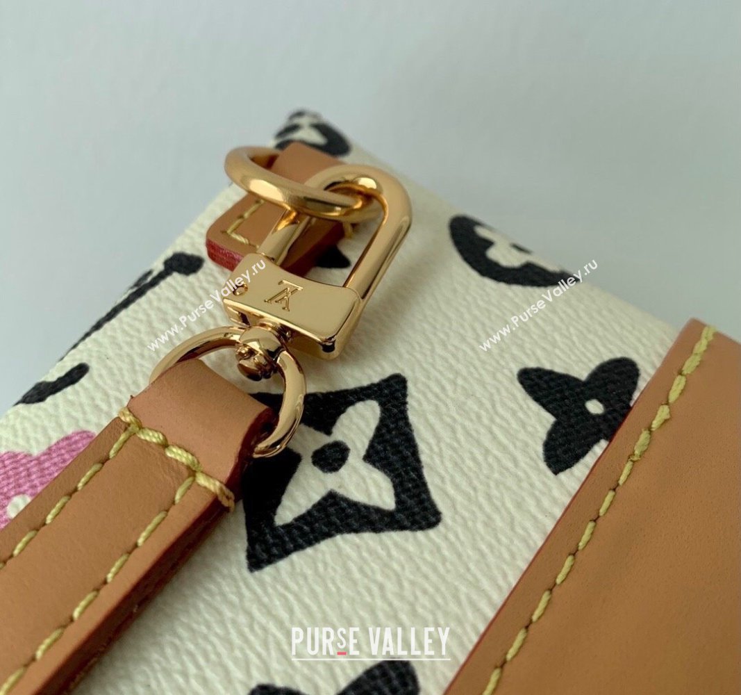 Louis Vuitton Envelope Pouch Mini Bag in Monogram Craggy Canvas Vanilla White 2024 M83344 (KI-240716058)