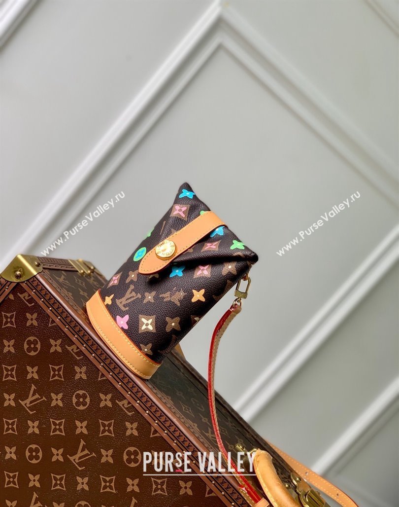 Louis Vuitton Envelope Pouch Mini Bag in Monogram Craggy Canvas Chocolate Brown 2024 M83344 (KI-240716059)