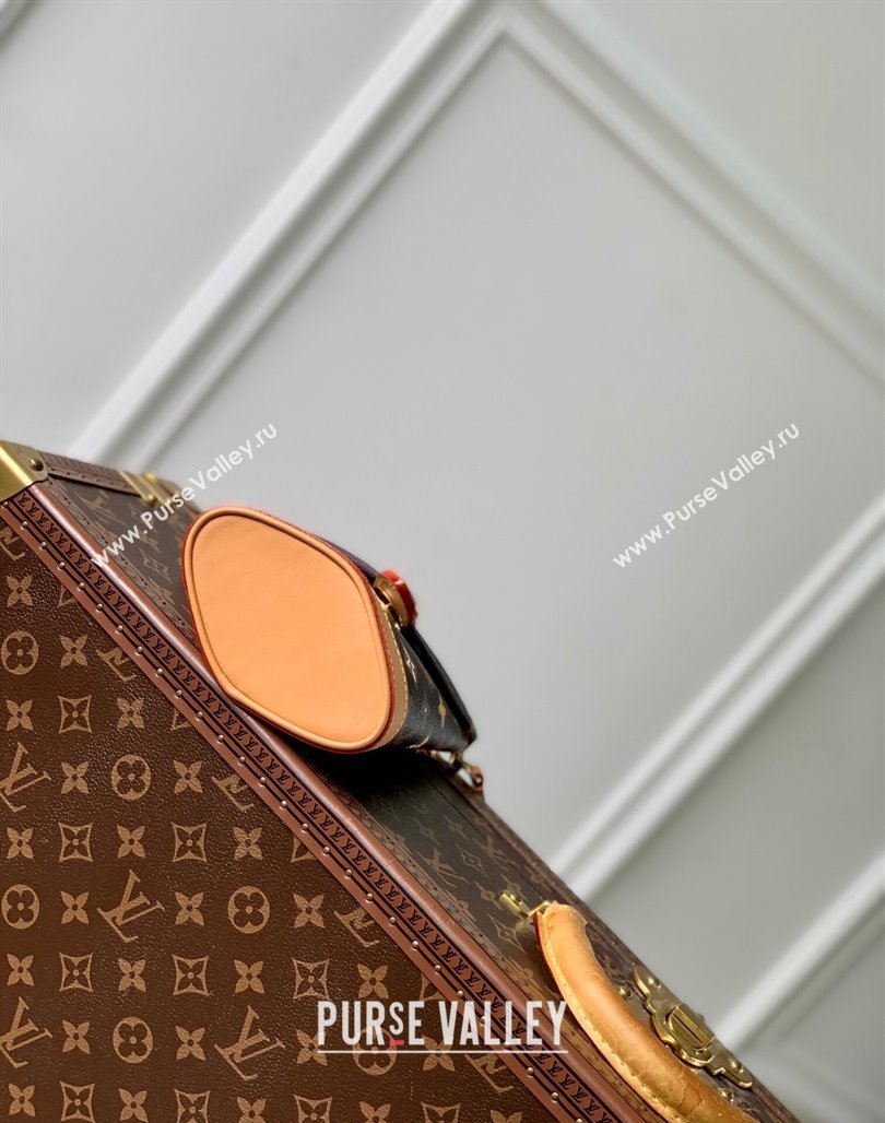 Louis Vuitton Envelope Pouch Mini Bag in Monogram Craggy Canvas Chocolate Brown 2024 M83344 (KI-240716059)