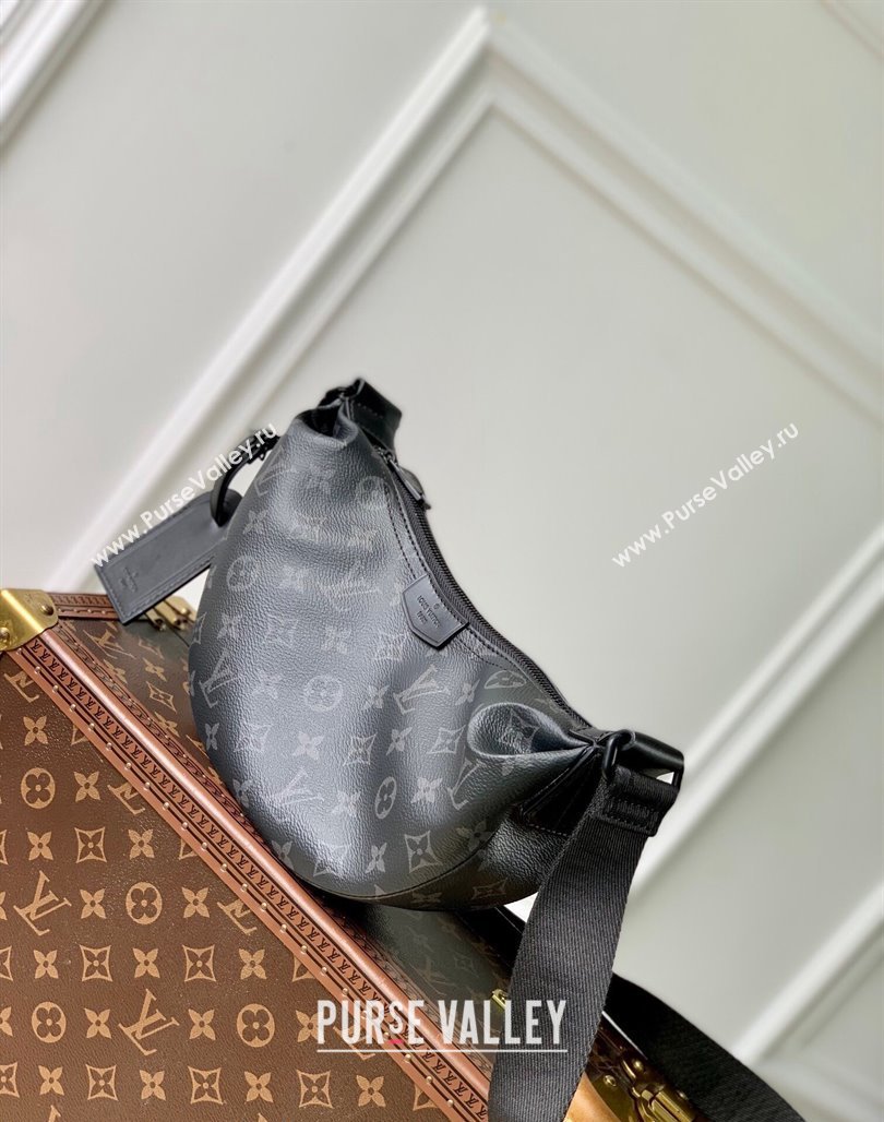 Louis Vuitton Hamac Bag PM in Black Monogram Eclipse Canvas M47158 2024 (KI-240716065)