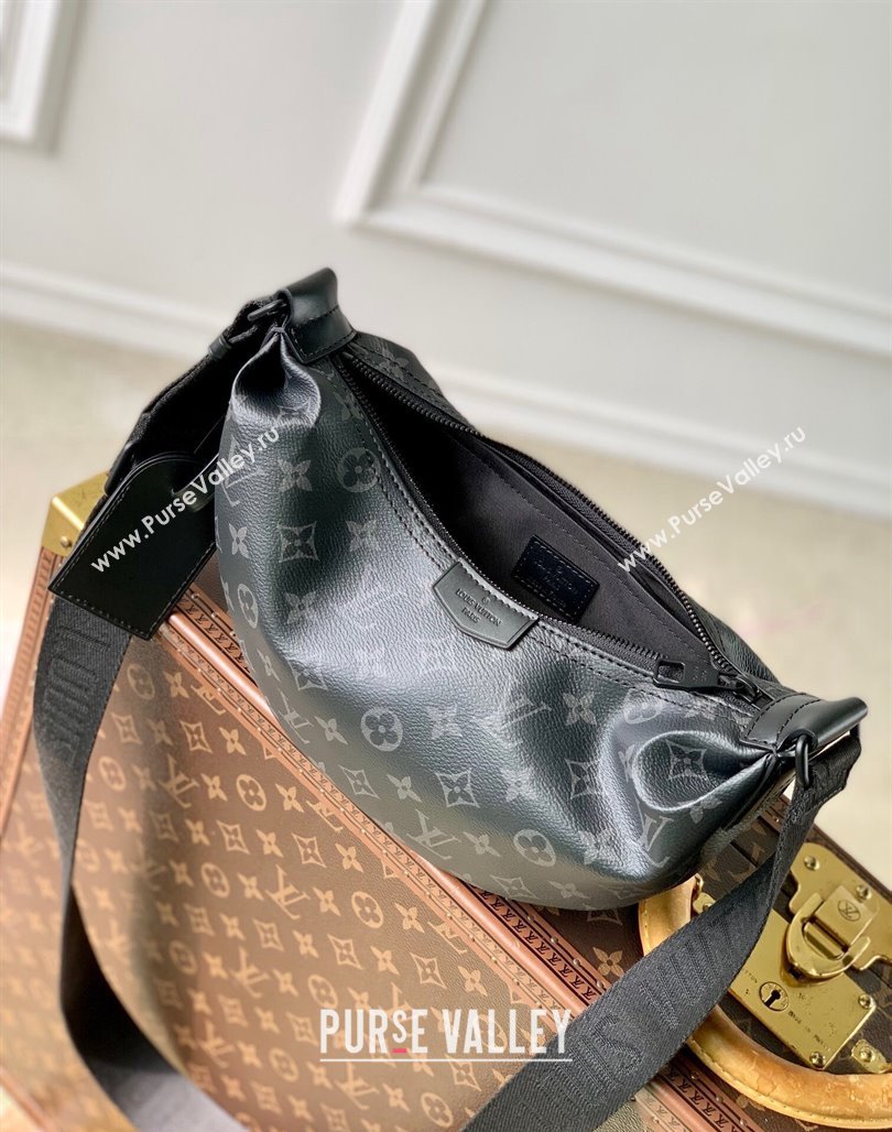 Louis Vuitton Hamac Bag PM in Black Monogram Eclipse Canvas M47158 2024 (KI-240716065)