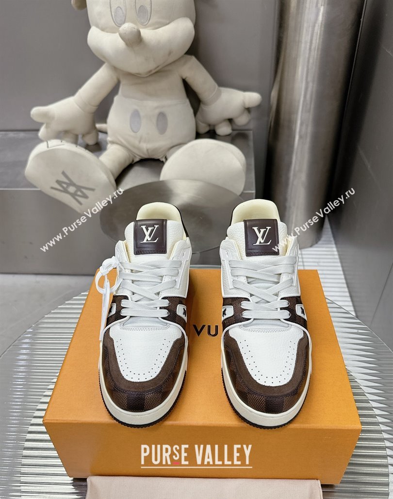 Louis Vuitton LV Trainer Sneakers in Damier Leather 2024 0724 (MD-240724093)