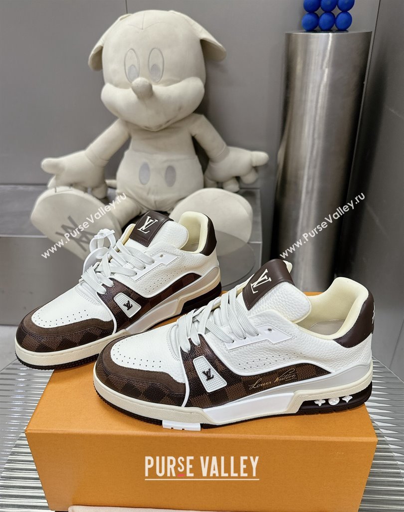 Louis Vuitton LV Trainer Sneakers in Damier Leather 2024 0724 (MD-240724093)