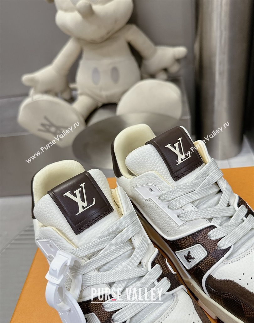 Louis Vuitton LV Trainer Sneakers in Damier Leather 2024 0724 (MD-240724093)