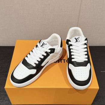 Louis Vuitton Time Out Sneakers in Calf Leather Black/White 2024 072404 (SS-240724096)