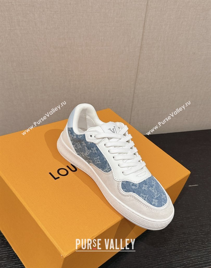 Louis Vuitton Time Out Sneakers in Light Blue Denim 2024 072404 (SS-240724097)