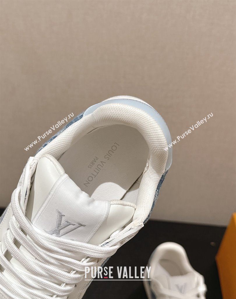 Louis Vuitton Time Out Sneakers in Light Blue Denim 2024 072404 (SS-240724097)