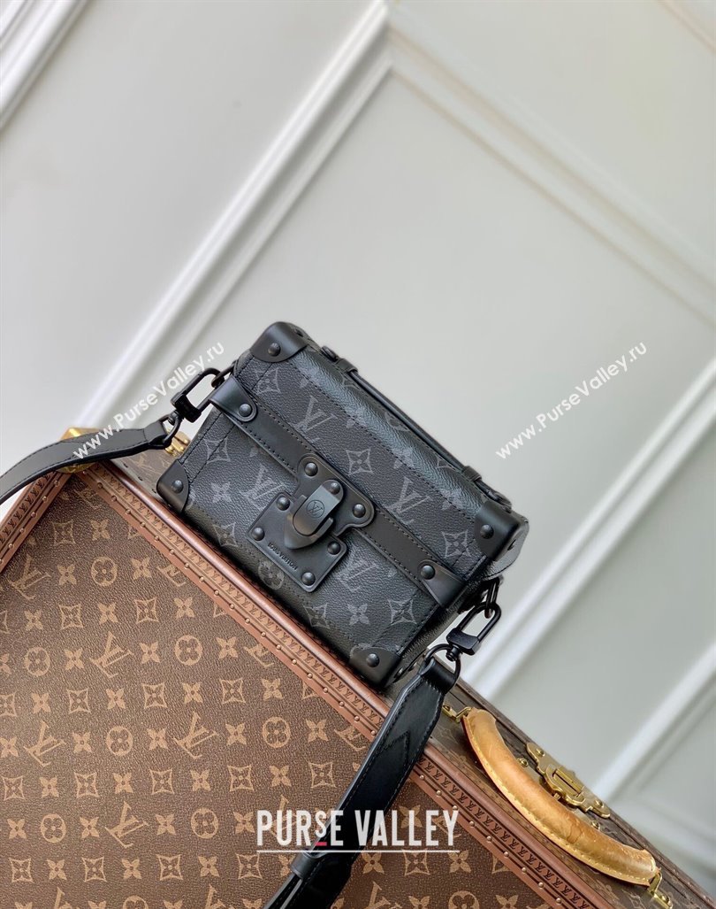 Louis Vuitton Mens Soul Trunk Mini bag in Black Monogram Eclipse Canvas M11743 2024 (KI-240807022)