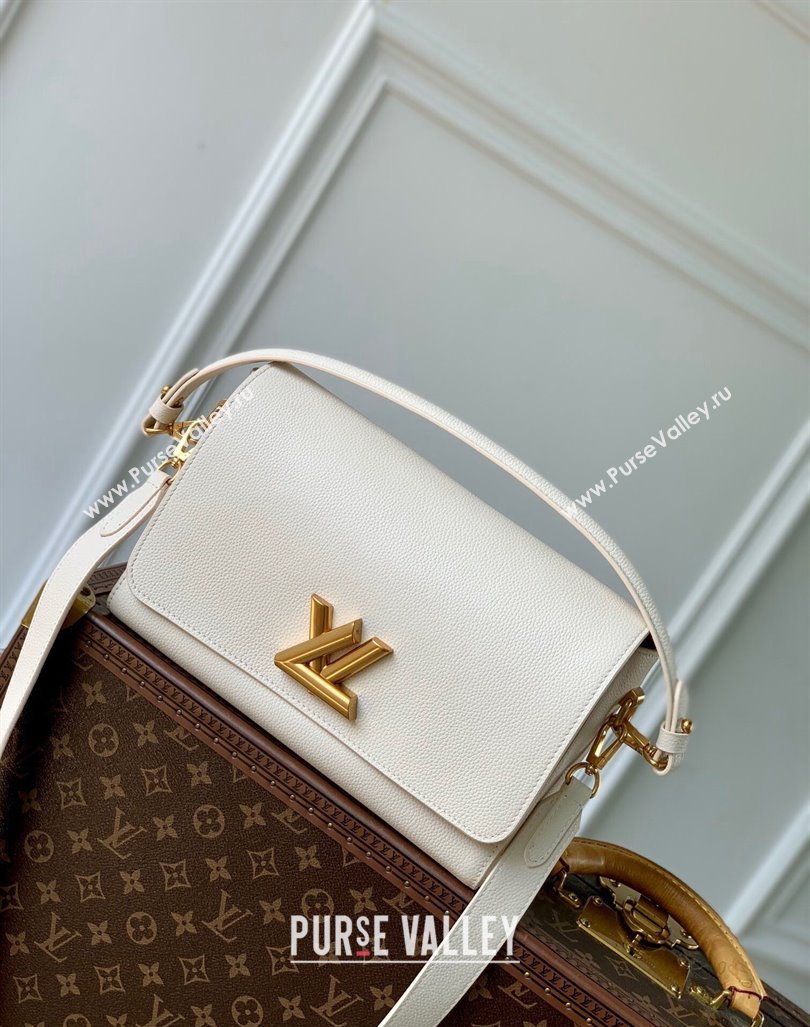 Louis Vuitton Soft Twist bag in Calfskin M25359 White 2024 (KI-240807025)