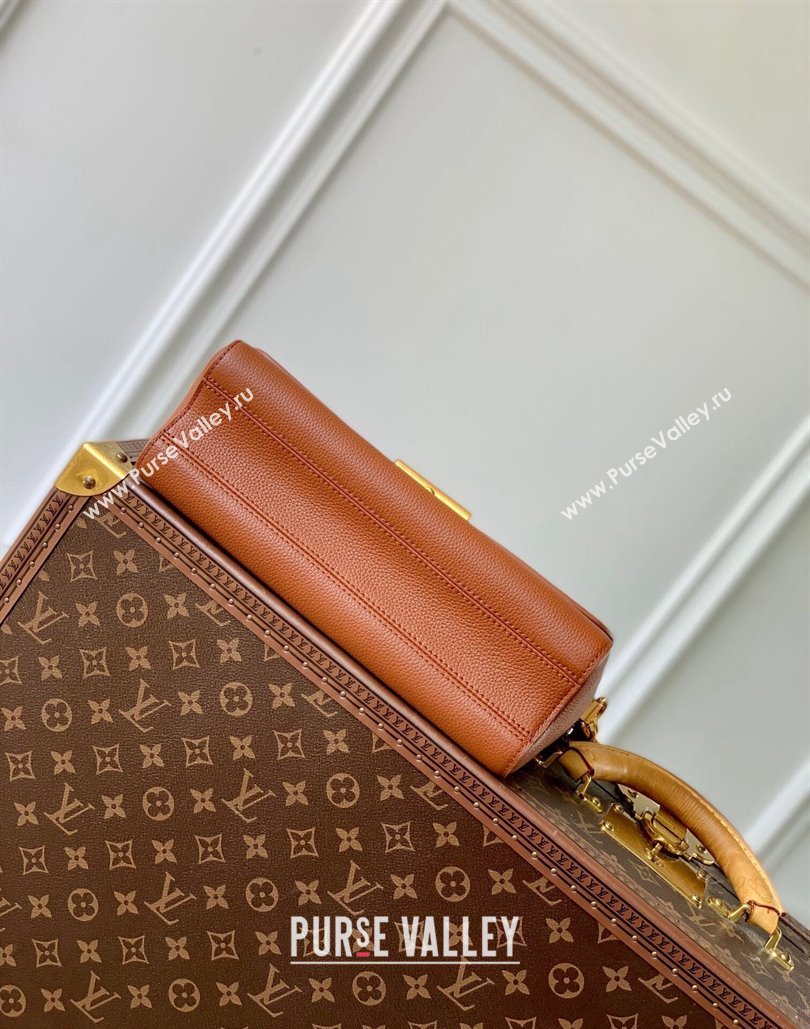 Louis Vuitton Soft Twist bag in Calfskin M24640 Cognac Brown 2024 (KI-240807027)