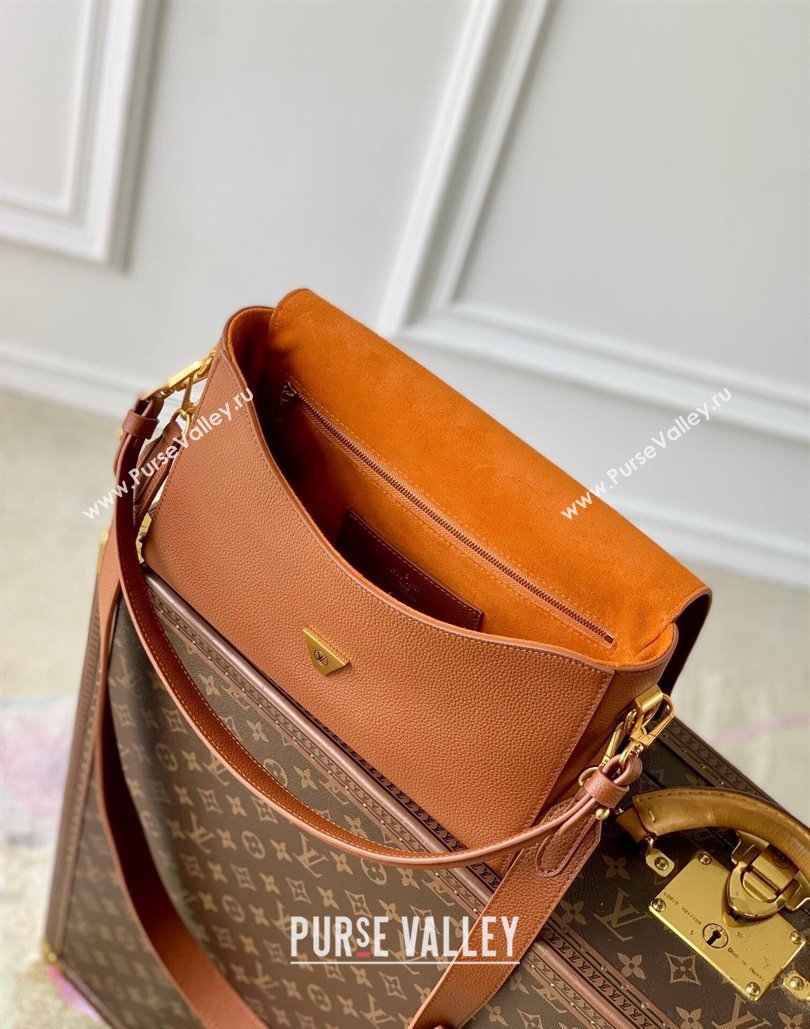 Louis Vuitton Soft Twist bag in Calfskin M24640 Cognac Brown 2024 (KI-240807027)