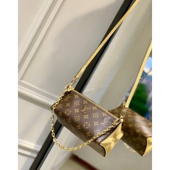 Louis Vuitton Bloom Pouch bag in Monogram Canvas M11672 Banana Yellow 2024 (KI-240807033)