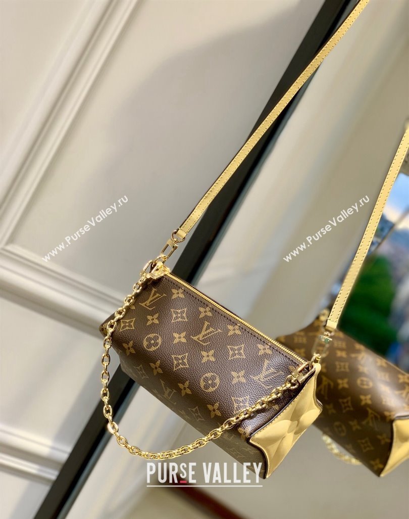 Louis Vuitton Bloom Pouch bag in Monogram Canvas M11672 Banana Yellow 2024 (KI-240807033)