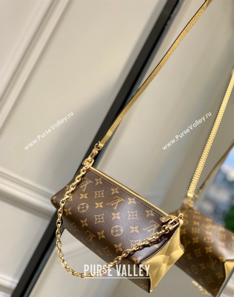 Louis Vuitton Bloom Pouch bag in Monogram Canvas M11672 Banana Yellow 2024 (KI-240807033)