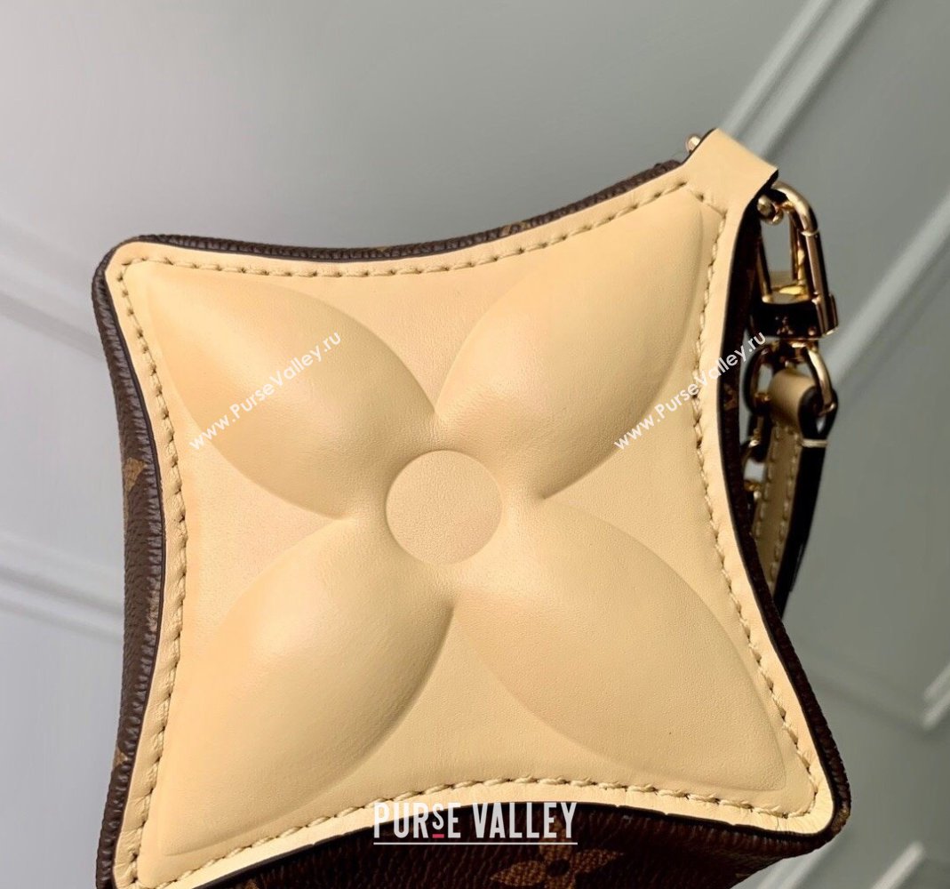 Louis Vuitton Bloom Pouch bag in Monogram Canvas M11672 Banana Yellow 2024 (KI-240807033)