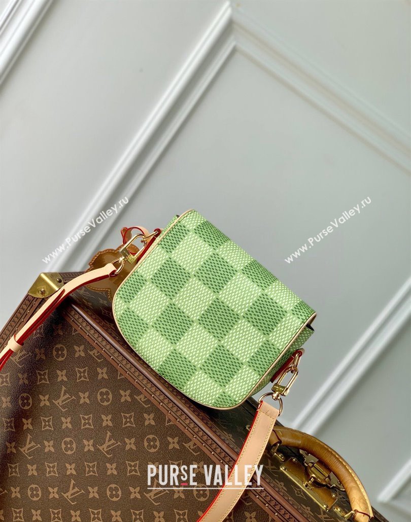 Louis Vuitton Mens Montsouris Messenger bag in Green Damier Golf Canvas N40665 2024 (KI-240807035)