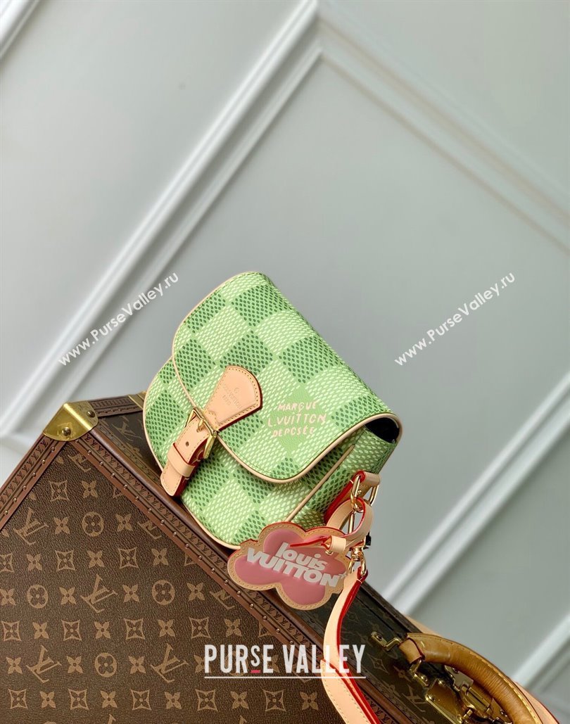 Louis Vuitton Mens Montsouris Messenger bag in Green Damier Golf Canvas N40665 2024 (KI-240807035)