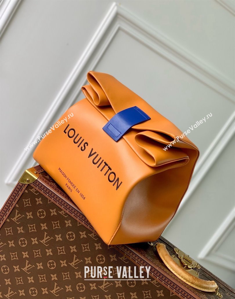 Louis Vuitton Sandwich Bag bag in Calf Leather M24578 Safran Orange 2024 (KI-240807016)