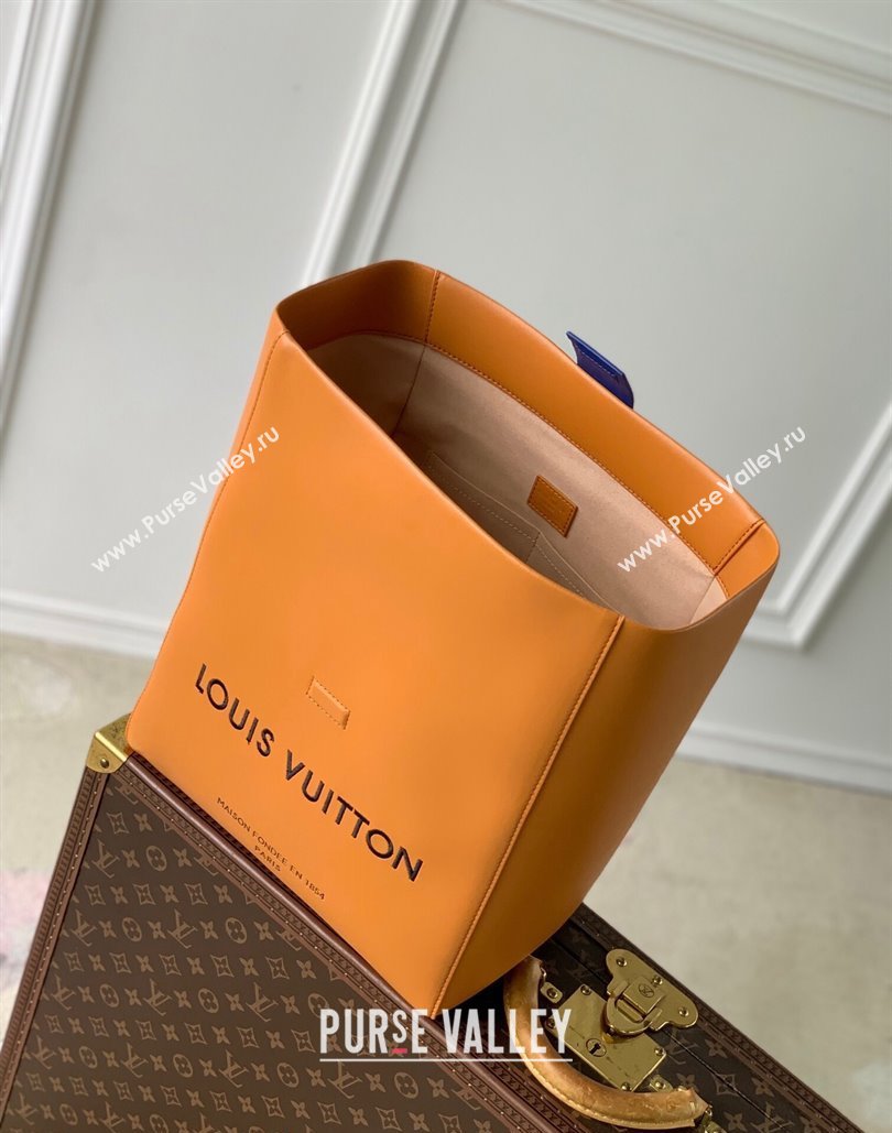 Louis Vuitton Sandwich Bag bag in Calf Leather M24578 Safran Orange 2024 (KI-240807016)